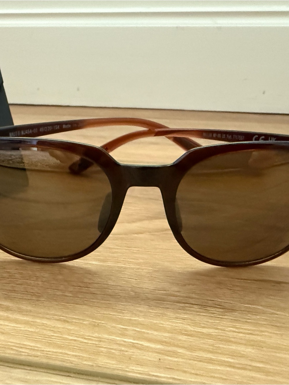 Maui Jim Like New Wailua Translucent Rootbeer Sunglasses Polarized Bronze Lenses - Picture 2 of 7